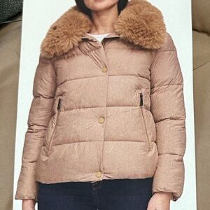 NEW DKNY short PUFFER JACKET Sz L